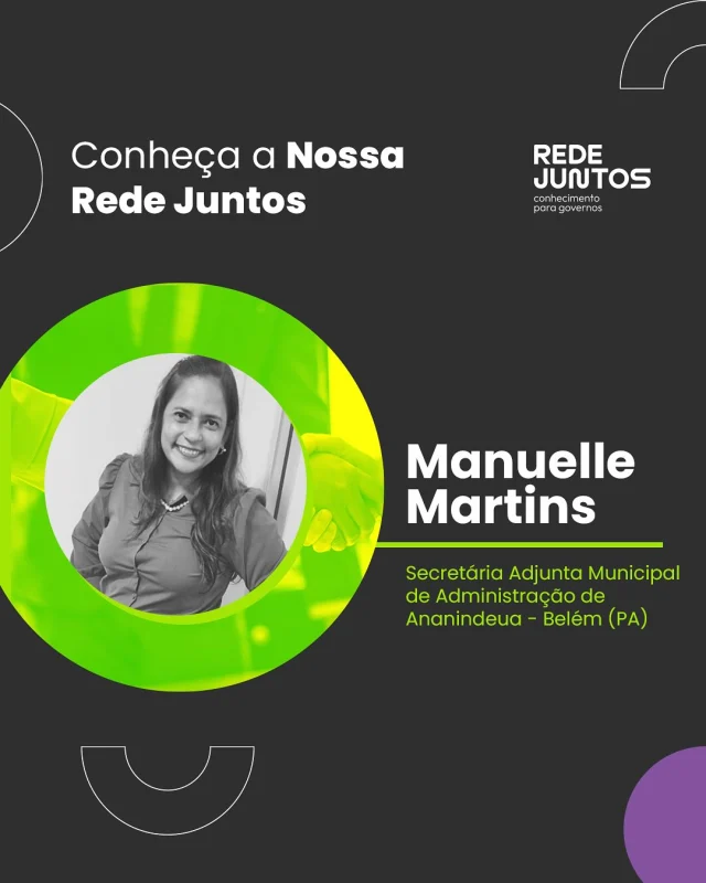 A Rede Juntos conecta gestores públicos de todo o Brasil para compartilhar e encontrar soluções efetivas para os desafios enfrentados.

Com o propósito de fomentar conhecimento para governos de forma construtiva e acessível.

Faça como a Manuelle e junte-se a Nossa Rede!

Acesse o link na bio! ✨